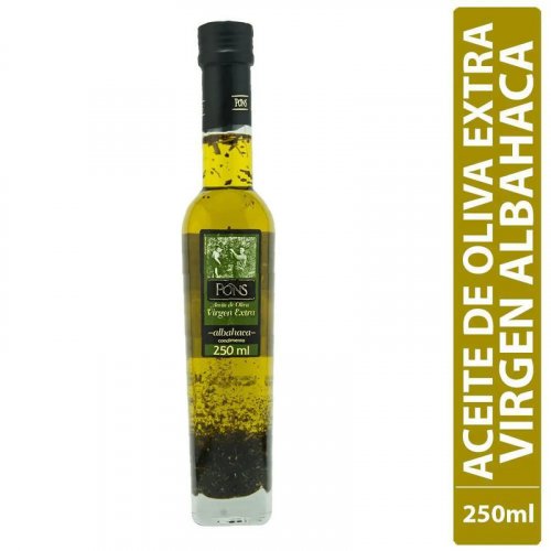 Aceite Oliva Pons Extra Virgen Albahaca x 250 ml