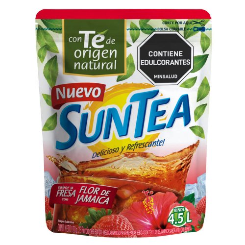Suntea 4.5 Litros Fresa Con Flor De Jamaica x 120 g