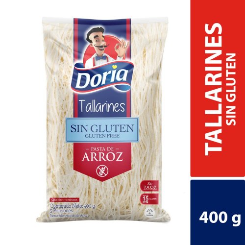 Pasta Doria Tallarin Arroz Sin gluten x 400 g