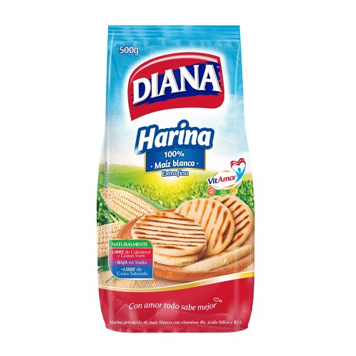 Harina De Maiz Diana Precocida Blanca x 500 g