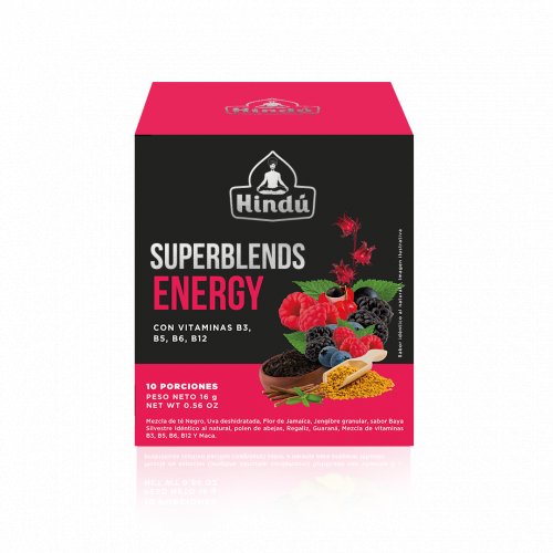 Te Hindú Superblends Energizante 10 und x 16 g