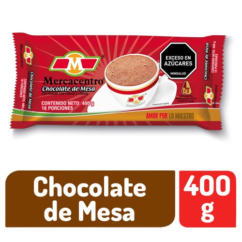 Chocolate Mercacentro Con Azúcar Clavos y Canela x 400 g