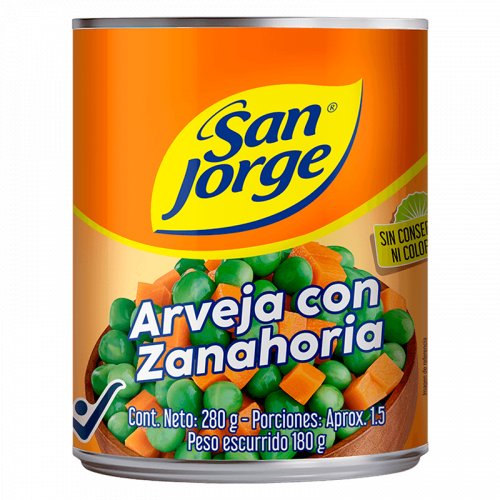 Arveja Con Zanahoria San Jorge x 280 g