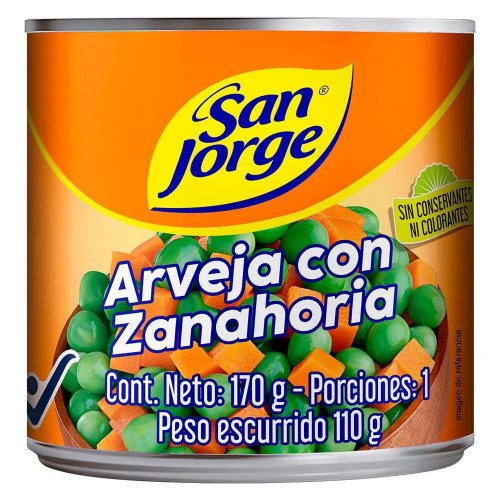 Arveja Con Zanahoria San Jorge x 170 g
