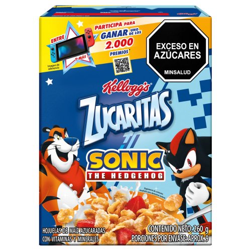 Zucaritas Kelloggs Sonic x 260 g