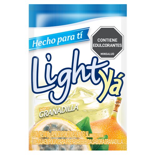 Instantaneo Light Ya granadilla 1.5 Litros Sobre 10 g