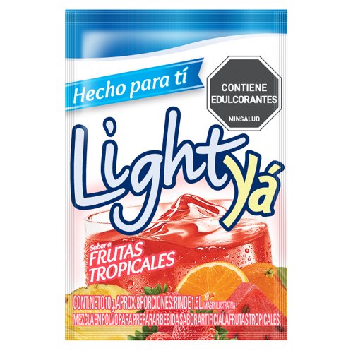 Instantaneo Light Ya Frutas 1.5 Litros Sobre 10 g