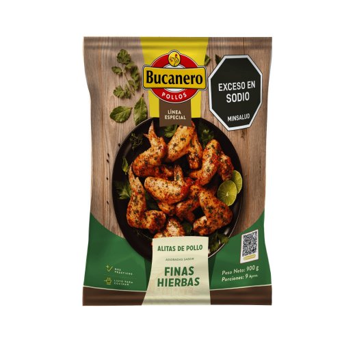 Alitas De Pollo Bucanero Finas Hierbas 900 g