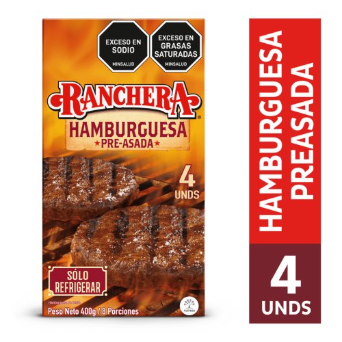 Hamburguesa Ranchera Zenu x 400 g