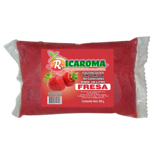 Pulpa Ricaroma x 250 g Fresa