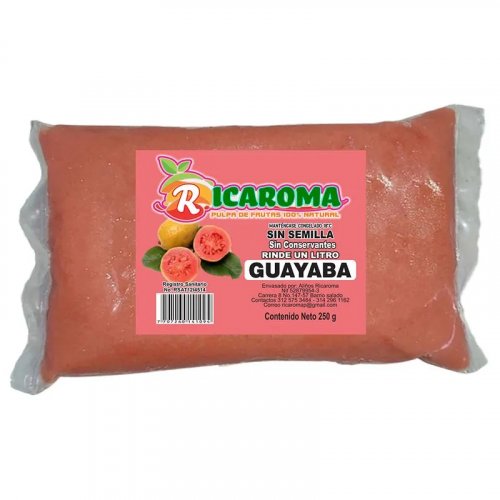 Pulpa Ricaroma x 250 g Guayaba