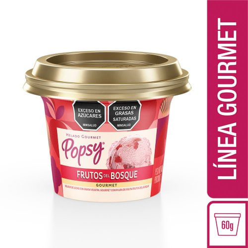 Helado Popsy Vasito Frutos Bosque 60 g