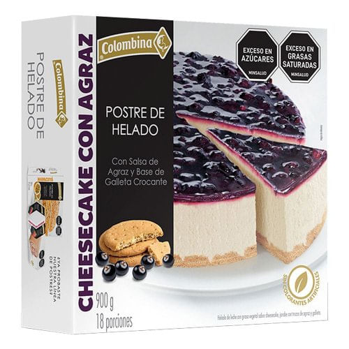Postre Colombina Cheesecake x 900 g Agraz