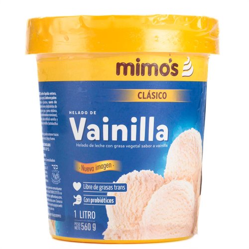 Helado Mimos Vainilla 1 Litro/560 g