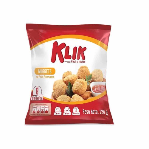 Nuggets Klik  Kokoriko Pollo Apanado Bolsa x 128 g