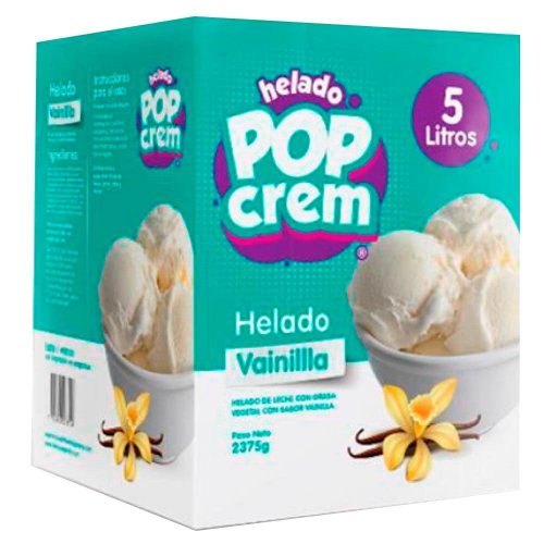 Helado Popcrem Vainilla x 5 Litros Caja