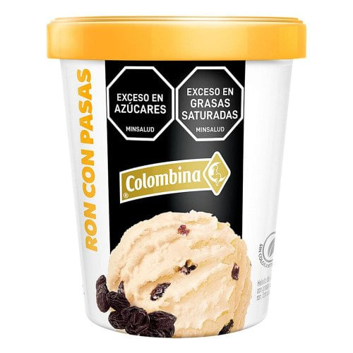 Helado Colombina Ron Con Pasas x 300 g