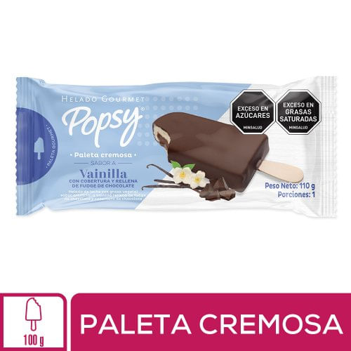 Paleta Popsy Cremosa Vainilla x 110 g