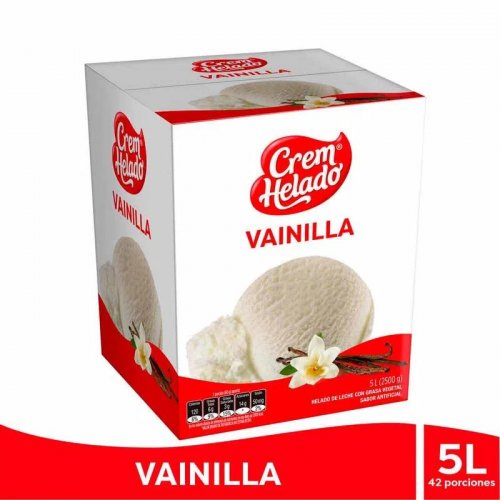 Helado Crem Helado Vainilla 5 Litros