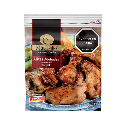 Alitas Adobadas Mac Pollo Teriyaki x 900g
