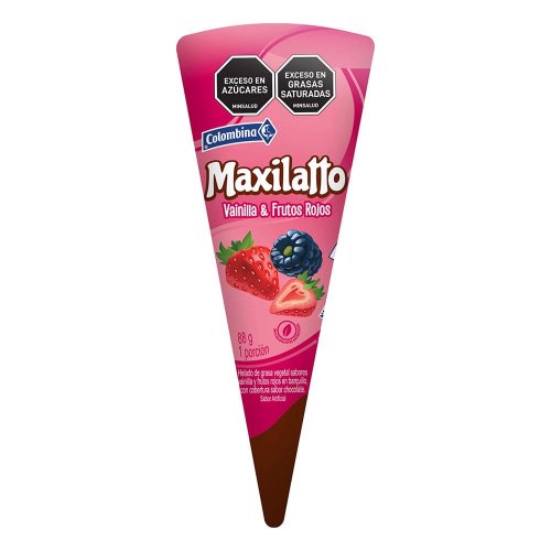 Cono Colombina Maxilatto Frutos Rojos x 88 g
