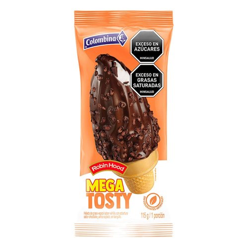 Cono Colombina Tosty Mega Vainilla x 115 g