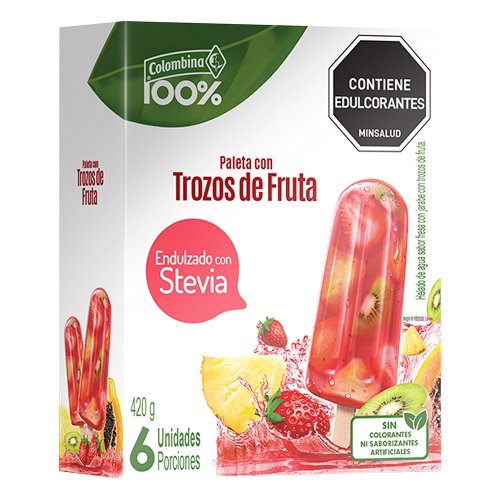 Paleta Colombina Con Trozos De Fruta x 420 g