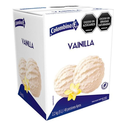 Helado Colombina 5 Litros Blanco Vainilla x 2200 g