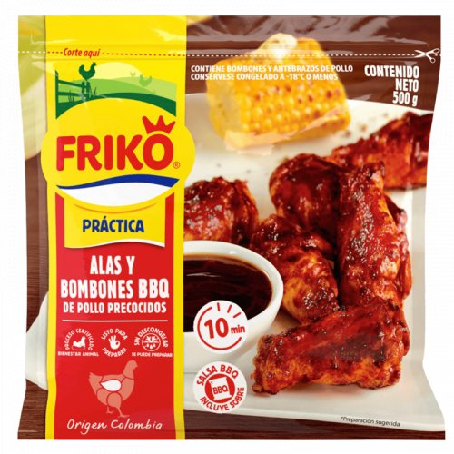 Bombones De Pollo Friko BBQ Precocidos Bolsa x 500 g