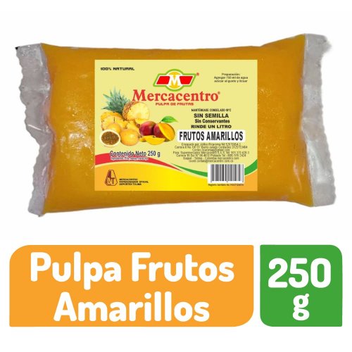 Pulpa De Fruta Mercacentro Frutos Amarillos x 250 g