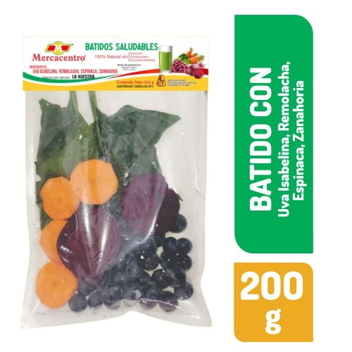 Batido Mercacentro Uva-Remolacha-Espinaca-Zanahoria x 200 g