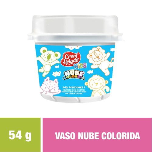 Helado Vaso Kids Nube Colorida x 54 g