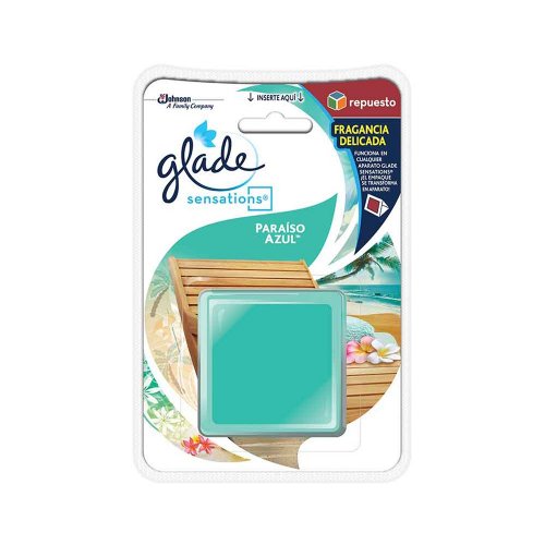 Ambientador Glade Sensation Repuesto Paraiso Azul 8 g