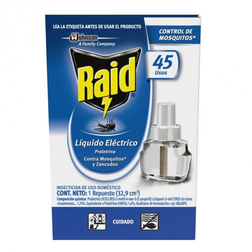 Insecticida Raid 45 Noches Repuesto