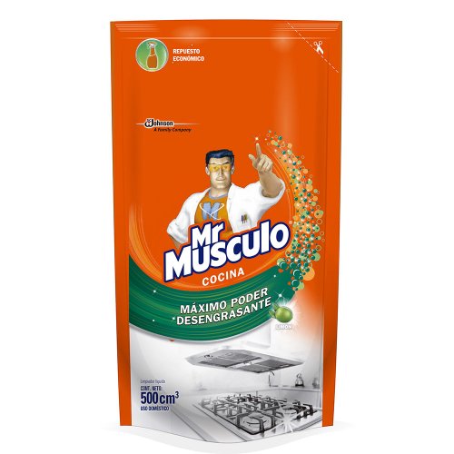 Mr Musculo AntiGrasa Verde Repuesto Doypack 500 cm3