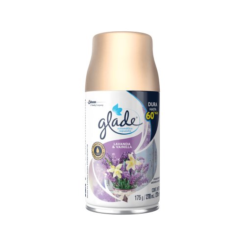 Ambientador Glade Aerosol 270 ml Automático Rep. Lavanda Vai