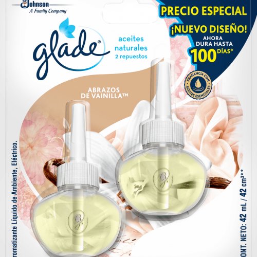 Ambientador Glade Aceite Repuesto X2 Vainilla
