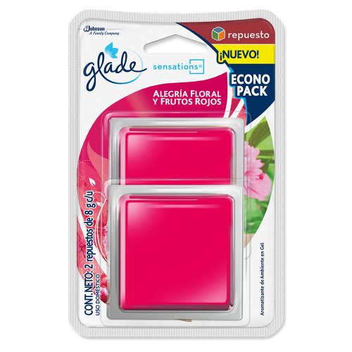 Ambientador Glade Sensations 2X8 g Repuesto Alegria Floral