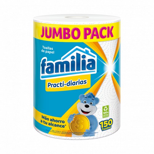 Toalla Familia Practi-Diarias Jumbo Pack x 150 Hojas
