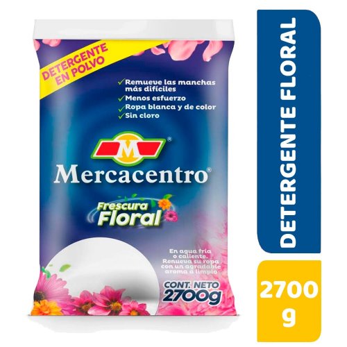 Detergente Mercacentro Azul Floral 2700 g