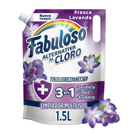 Limpia Pisos Fabuloso Alternativa al Cloro Lavanda 1.5L