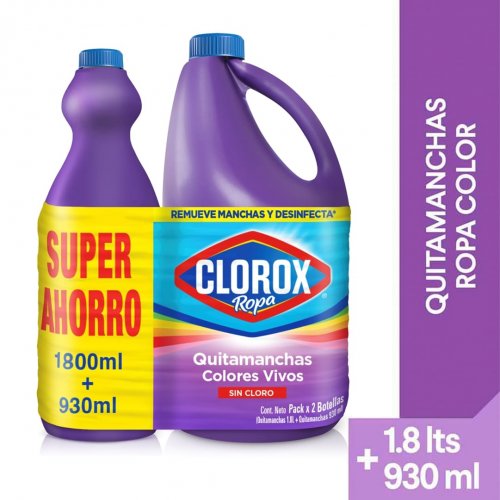 Clorox Ropa Color 1800 ml+ 930 ml Precio Especial