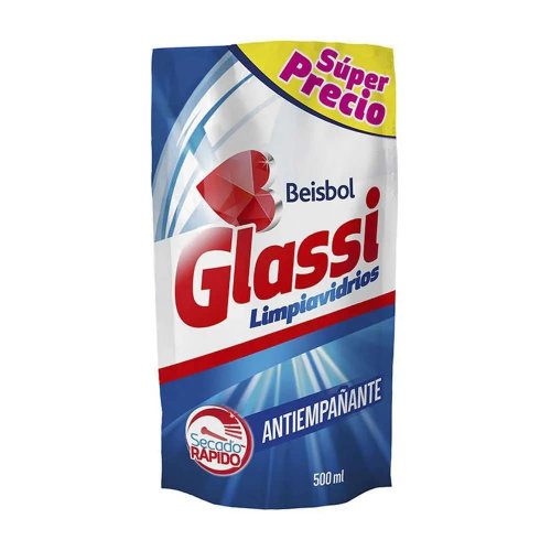 Limpiavidrios Glassi Antiempañante Doypack x 500 ml
