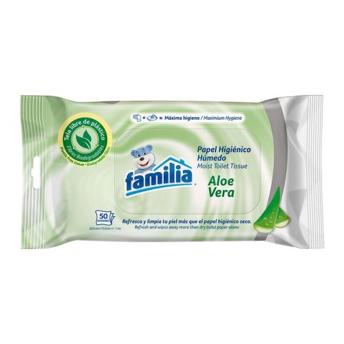 Papel Higiénico Familia Húmedo x 50 und