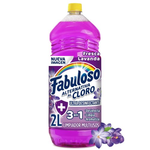 Limpia Pisos Fabuloso Alternativa al Cloro Fresca Lavanda 2 L