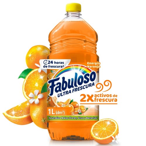 Limpia Pisos Fabuloso Energía Naranja 1000 mL