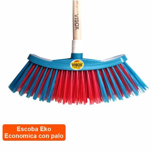 Escoba Eko Economica Dura Con Palo x 1 und