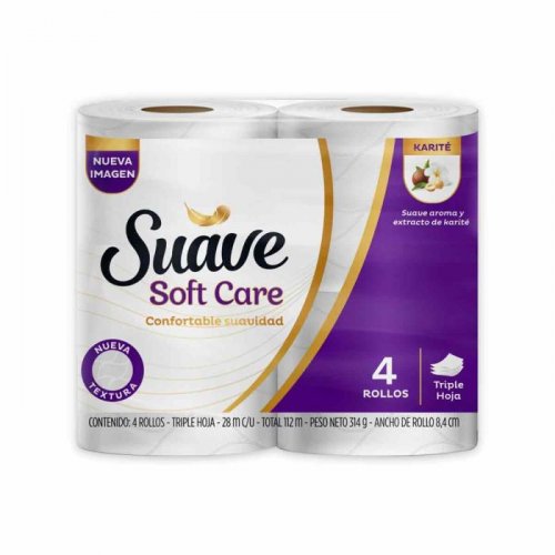 Papel Higiénico Suave Gold Karite x 4 rollos 112 m