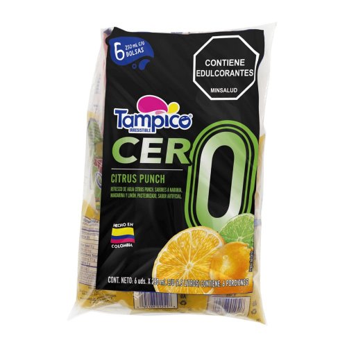 Refresco Tampico Cero 6 x 250 ml Bolsa