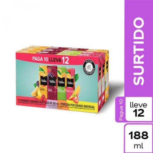 Refresco Del Valle Frutal 12 x 188 ml